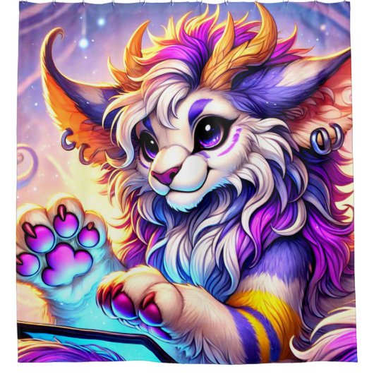 ファンタジー シャワーカーテン (正面)