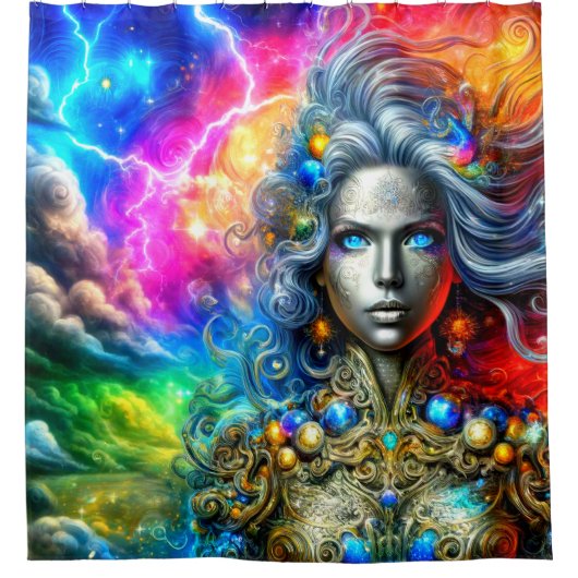 ファンタジー シャワーカーテン (正面)