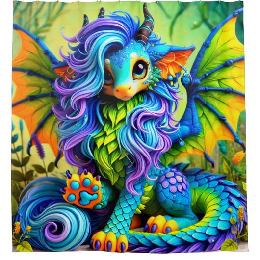 ファンタジー シャワーカーテン (正面)