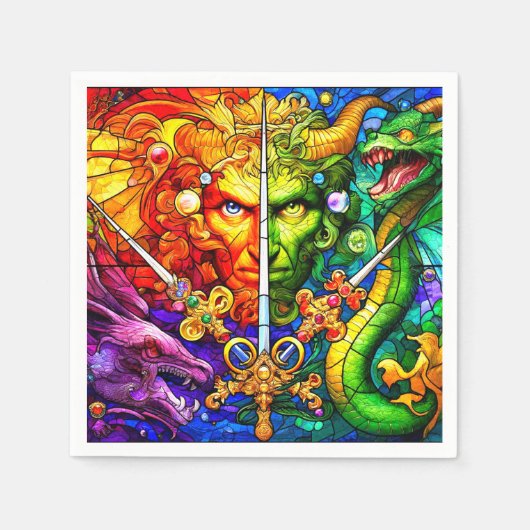 ファンタジー スタンダードカクテルナプキン (正面)