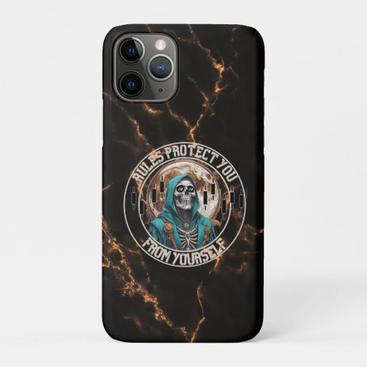 ファンタジー デザイン 大理石 | 死神 | モチベーション Case-Mate iPhoneケース (裏)