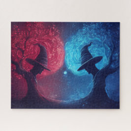 ファンタジー・デュエル白熱［赤熱］光を放つ・オブ・ウィザードハッツ ジグソーパズル