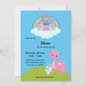 ファンタジー ドラゴン キッズパーティー 招待状 (正面)