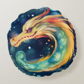 ファンタジー ドラゴン 夢の動物 5 ラウンドクッション (裏面)