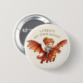 ファンタジー ナイト プリンセス ドラゴン オーダーメイド アート 缶バッジ