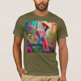 ファンタジー・バード 雄のショウジョウコウカンチョウ Tシャツ