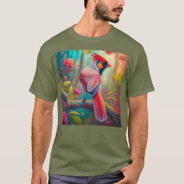 ファンタジー・バード 雄のショウジョウコウカンチョウ Tシャツ