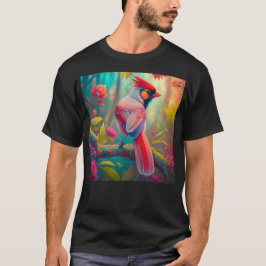 ファンタジー・バード 雄のショウジョウコウカンチョウ Tシャツ