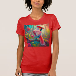 ファンタジー・バード 雄のショウジョウコウカンチョウ Tシャツ