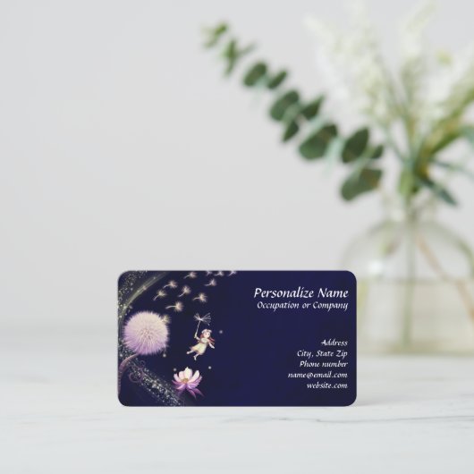 ファンタジー·フェアリー·ウィッユニークシュ·ダンデリオンズ 名刺 (スタンド正面)