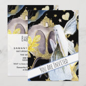 *~* ファンタジー フェアリー パンプキン ベイビー シャワー インビテーション (正面/裏面)