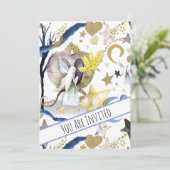 *~*ファンタジー·フェアリー·ベビー·シャワー·招待状ムーン 招待状 (スタンド正面)