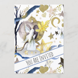 *~*ファンタジー·フェアリー·ベビー·シャワー·招待状ムーン 招待状