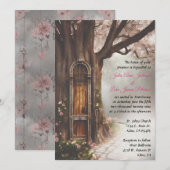 ファンタジー・フォレスト・フェアリー・ドアのご招待 招待状 (正面/裏面)