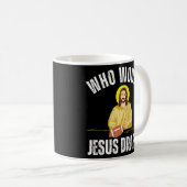 ファンタジー・フットボール荷車を引く コーヒーマグカップ (正面右)