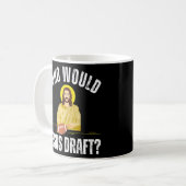 ファンタジー・フットボール荷車を引く コーヒーマグカップ (正面左)