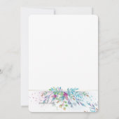 ファンタジー フラワー 招待状 (裏面)