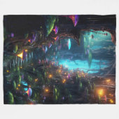「ファンタジー」 フリースブランケット (正面(横))