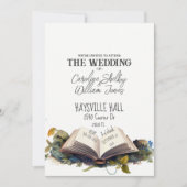 ファンタジー ブック フェアリー テイル 幻想的 魔法 ユニーク 招待状 (正面)