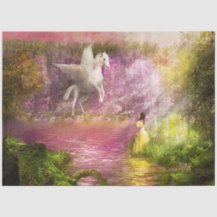 ファンタジー-ペガサス-魔法のかけられた庭 薄葉紙