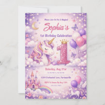 ファンタジー マジカル ユニコーン 1歳の誕生日