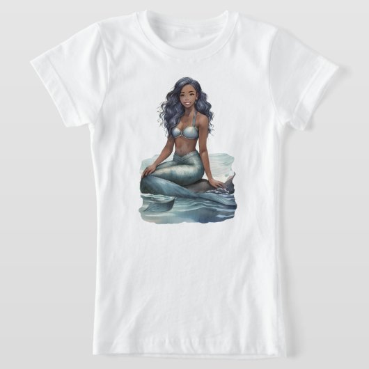 ファンタジー・マーメイド・ガールのTシャツ Tシャツ (レイダウン)