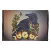 ファンタジー・レイヴン・フェイリー・アートの飛行 枕カバー (裏面)