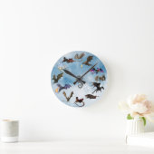 ファンタジー・ワイバーン・ドラゴン・ラバー ラウンド壁時計 (ホーム)