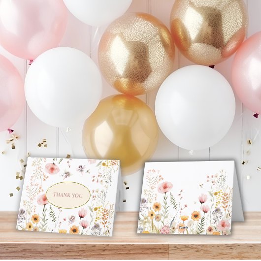 ファンタジー ワイルドフラワー フェアリー ファースト サンキューカード