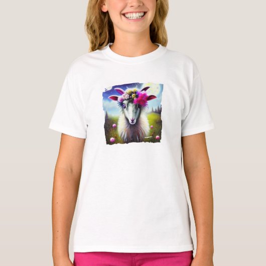 ファンタジー ワイルド ゴート Tシャツ (正面)