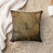 ファンタジー ヴィンテージ 不思議の国のアリス オフィス 寝室 クッション (ブランケット)