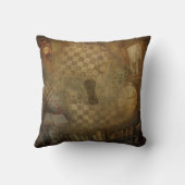 ファンタジー ヴィンテージ 不思議の国のアリス オフィス 寝室 クッション (裏面)