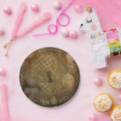 ファンタジー ヴィンテージ 不思議の国のアリス 誕生日パーティー ペーパープレート (パーティー)