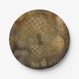 ファンタジー ヴィンテージ 不思議の国のアリス 誕生日パーティー ペーパープレート