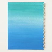 ファンタジー（海藻の青に竜の角を持つ海馬） プランナー手帳 (裏面)