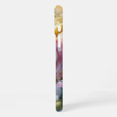 ファンタジー 赤ちゃん ユニコーン 花 iPhoneケース (左側面)