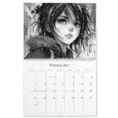 ファンタジーAnime Worlds 2024カレンダー カレンダー (2月 2027)