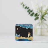 *～*ファンタジーCrystal Geonsm Cystal金ゴールドグリッター スクエア名刺 (スタンド正面)