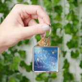 ファンタジーGlass Music Notes キーホルダー (手)