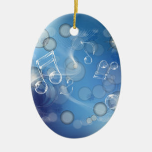 ファンタジーGlass Music Notes セラミックオーナメント