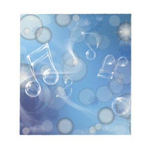 ファンタジーGlass Music Notes ノートパッド