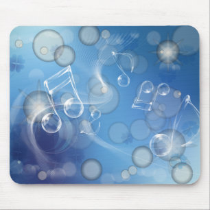 ファンタジーGlass Music Notes マウスパッド