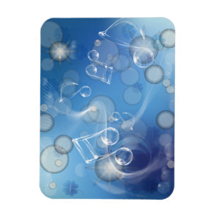 ファンタジーGlass Music Notes マグネット