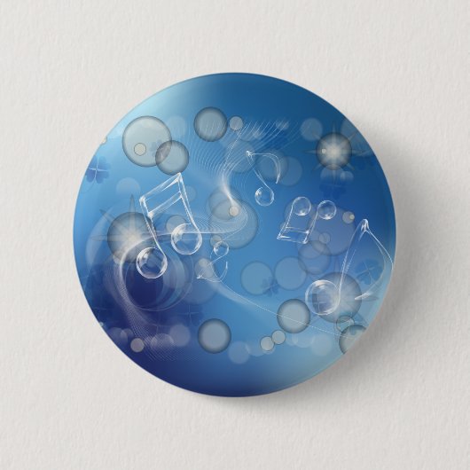ファンタジーGlass Music Notes 缶バッジ (正面)