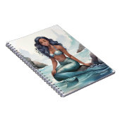 ファンタジーMermaid Notebook 6.5 x 8.75インチ ノートブック (右側)