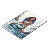 ファンタジーMermaid Notebook 6.5 x 8.75インチ ノートブック (左側)