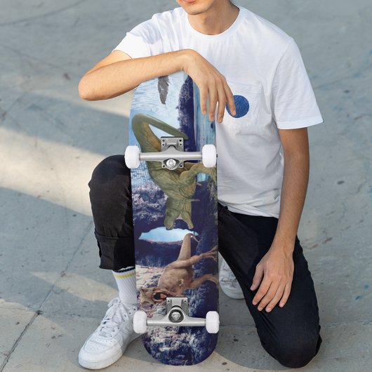 ファンタジーTレックスティラノサウルス恐竜の戦い スケートボード