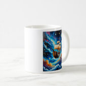 ファンタジーT型宇宙帆船 コーヒーマグカップ (正面右)