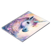 ファンタジーUnicornノートブック6.5 x 8.75インチ ノートブック (左側)