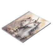 ファンタジーUnicornノートブック6.5 x 8.75インチ ノートブック (左側)